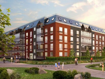 На последних этажах будут располагаться квартиры с мансардами и террасами. ЖК «Зеленый квартал на Пулковских высотах»|Новострой-СПб